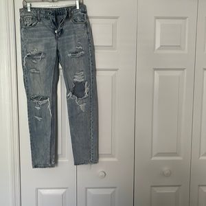 American eagle cropped button fly jeans. 2018